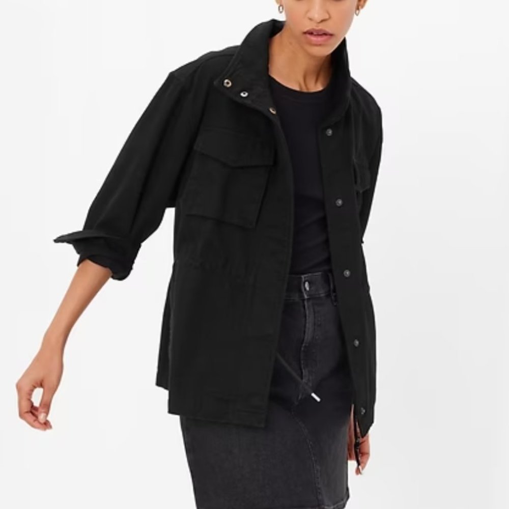 NWT Gap Black Utility Jacket